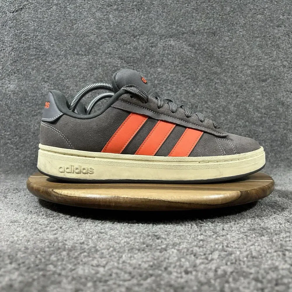 Adidas Grand Court Alpha 00's Men's Size 10 Charcoal Impact Orange Skate Shoes